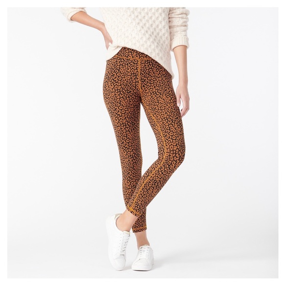J. Crew Pants - J CREW High-rise 7/8 leggings in leopard